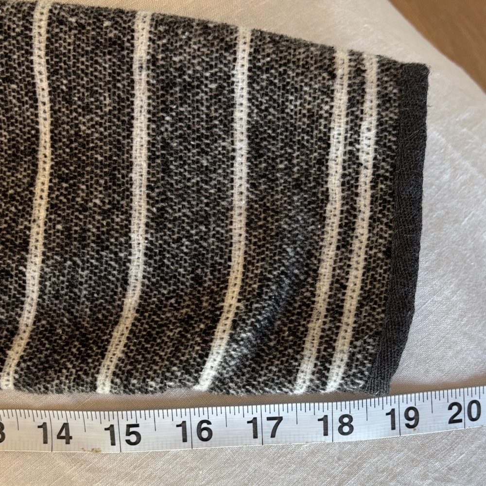 Marine Layer Black and White Mariella sweater coat Open Front Reversible - Picture 9 of 11